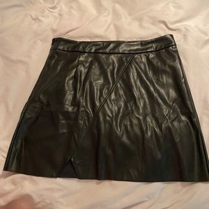 PU faux leather skirt